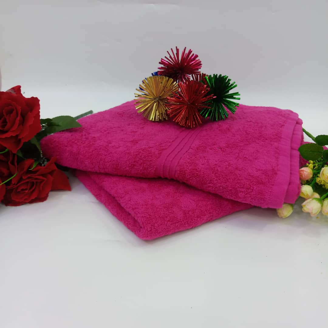 PINK EXTRA LARGE TOWEL  35/66 INCHES