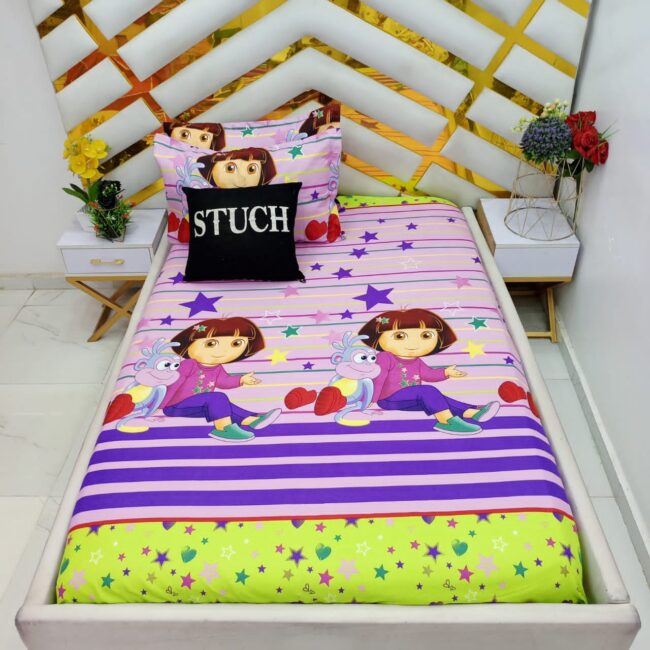 Img 20230415 Wa0062 - Purple Dora 4/6 Bedsheet