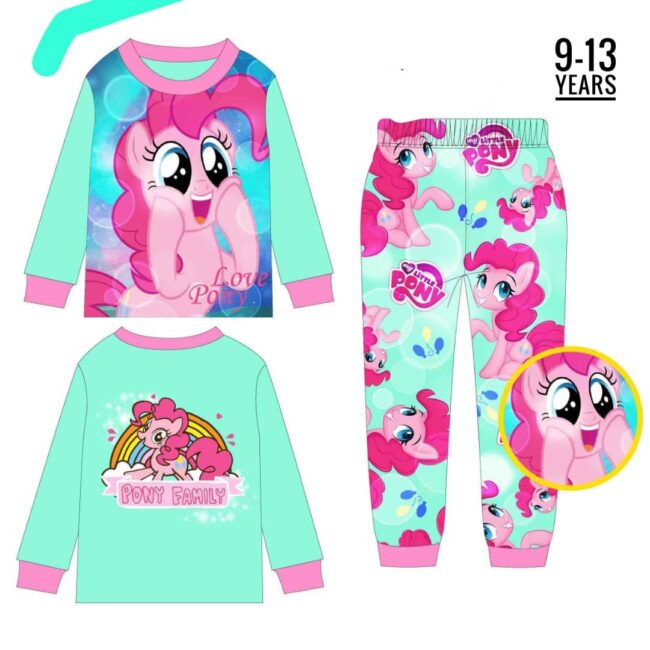 Whatsapp Image 2023 05 18 At 15.17.55 - C-044F Pink Teal Green Little Ponny Age 10 Pyjamas