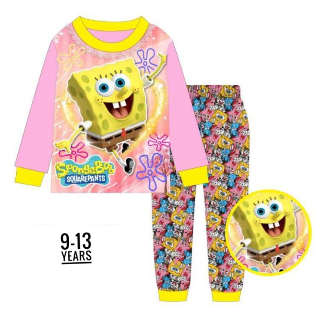 Whatsapp Image 2023 05 12 At 14.03.14 - D-048F Pink Spongebob Age 12 Pyjamas