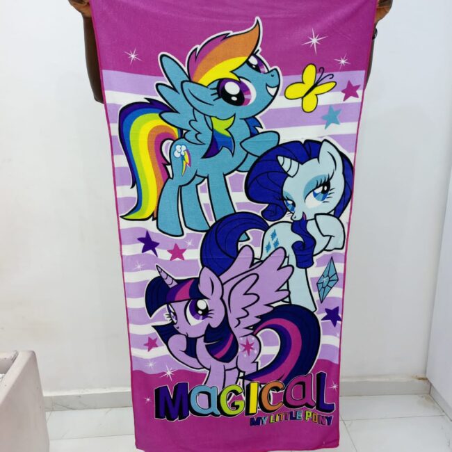 Img 20230712 Wa0024 - Pink Magical Little Pony Kids Large Towel 28/55 Inches