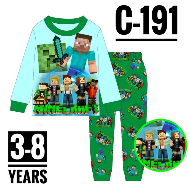 Img 20230829 Wa0130 - C-191 Minecraft Age 8 Pyjamas