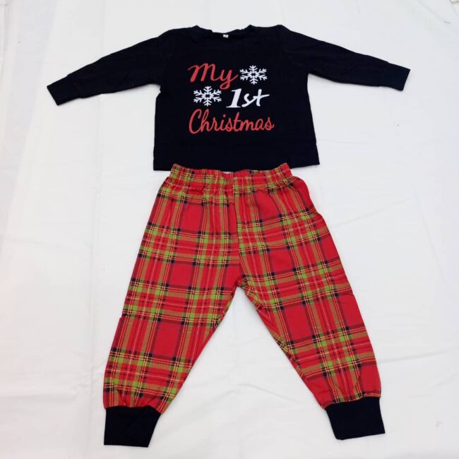 Img 20231110 Wa0026 - Uc-08 12Month Black My 1St Christmas Pyjamas (Size 7-12Month)