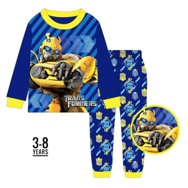 D-039 BLUE TRANSFORMER AGE 3 PYJAMAS
