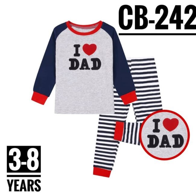 CB-242 I LOVE DAD AGE 7 PYJAMAS