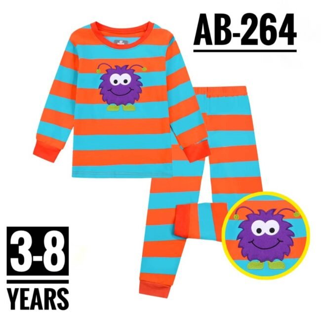 AB-264 LIL BLUE STRIPES AGE 7 PYJAMAS