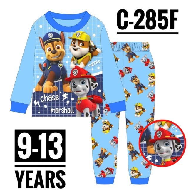 C-285F PAW PATROL CHASE MARSHALL AGE 12 PYJAMAS