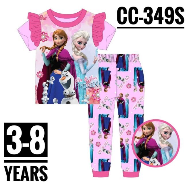 CC-349S ELSA & ANNA AGE 7 PYJAMAS