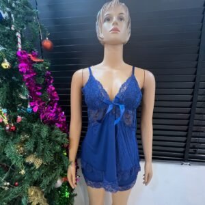 LARGE & XL 2 PIECE ONLY FOR YOU NAVY BLUE  PYJAMAS 70008 [SIZE 8 - 16]