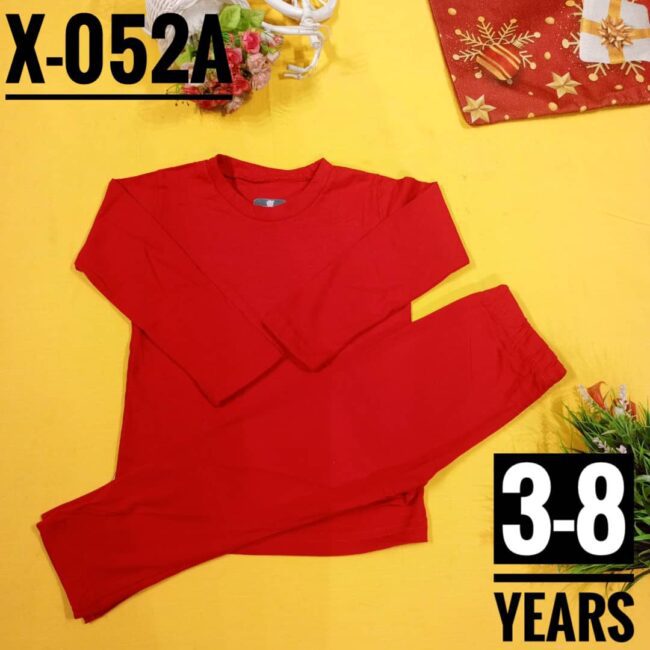 Img 20240220 Wa0026 - X-052A Plain Red Age 4 Pyjamas