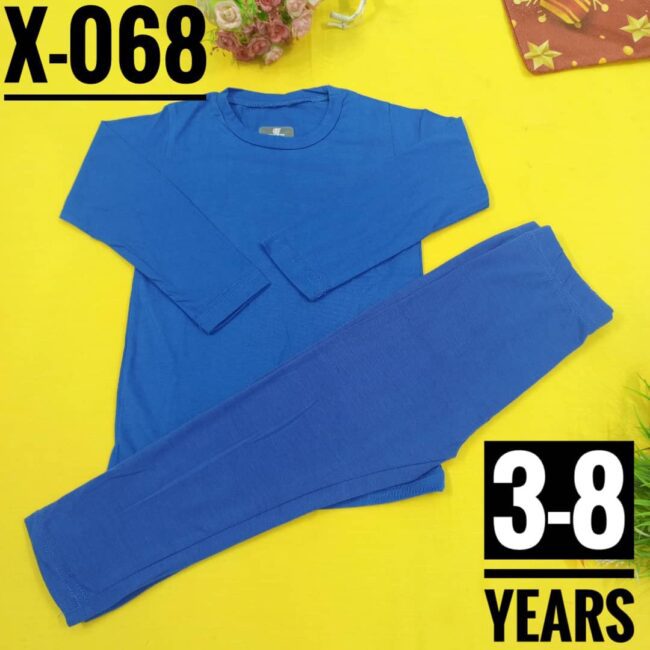 Img 20240220 Wa0034 1 - X-068 Plain Blue Age 4 Pyjamas