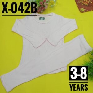 X-042B PLAIN PEACH AGE 4 PYJAMAS