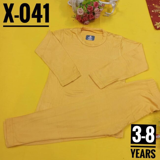 Img 20240220 Wa0048 - X-041 Plain Deep Yellow Age 5 Pyjamas