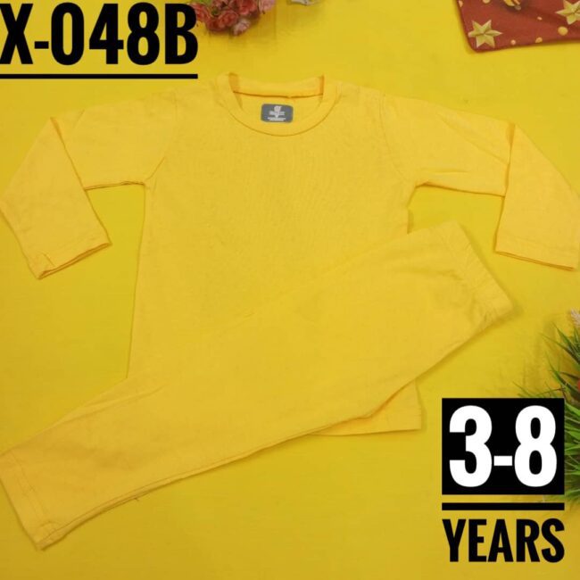 Img 20240221 Wa0008 1 - X-048B Plain Yellow Age 4 Pyjamas