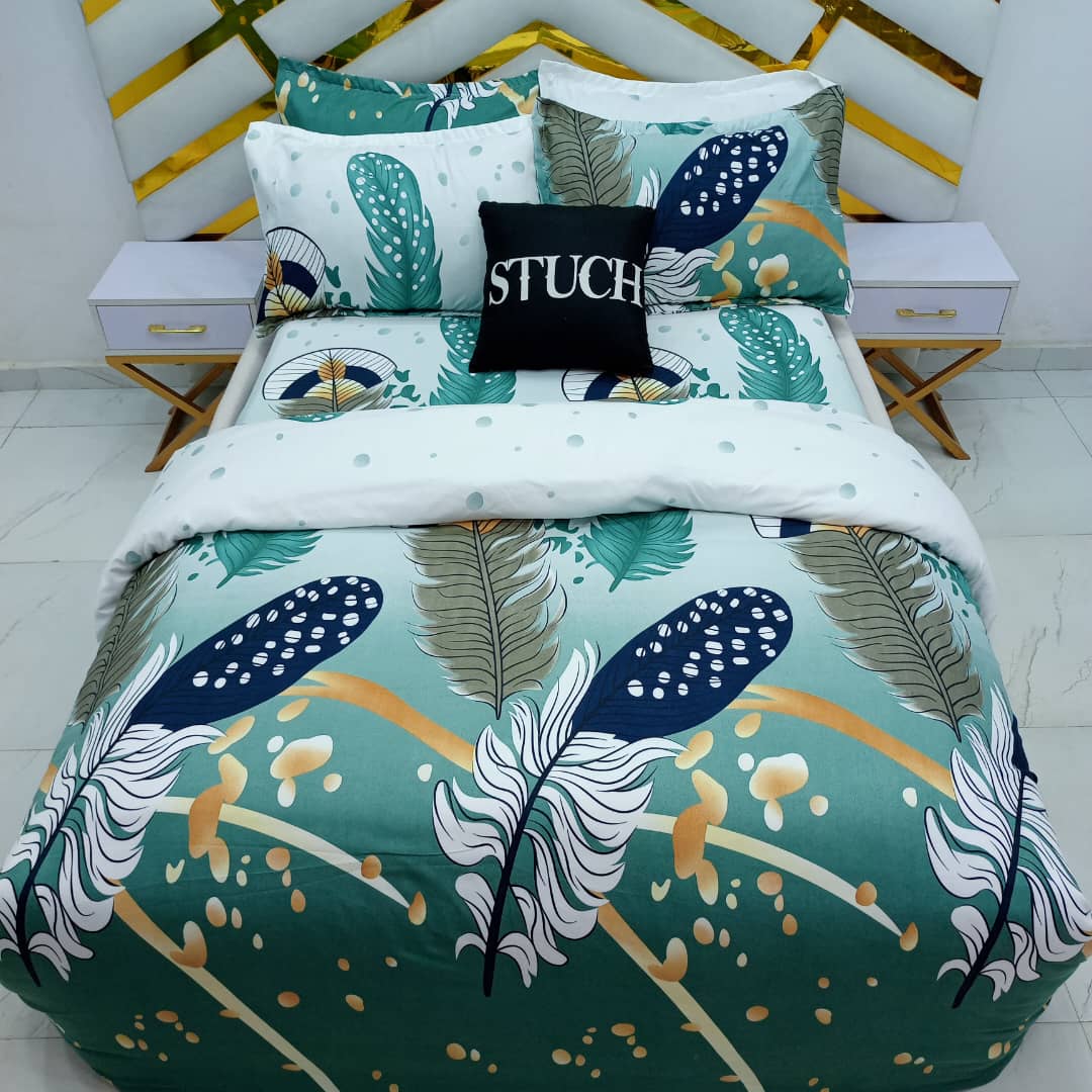 UCL1 SEA OCEAN 7/7 BEDSHEET WITH FOUR PILLOW CASES AND DUVET COVER