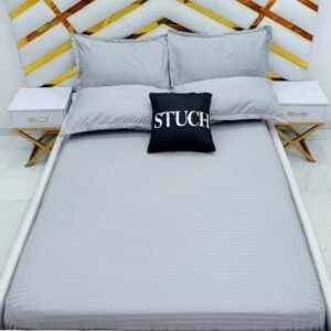 PLAIN STRIPE ASH 7/7 BEDSHEET