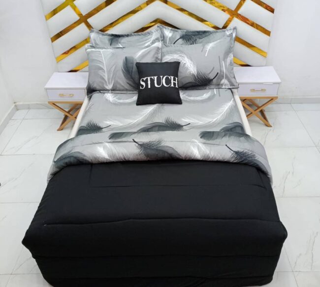 Img 20240325 Wa0034 - Combined Black And Black Feather 7/7 Duvet Set