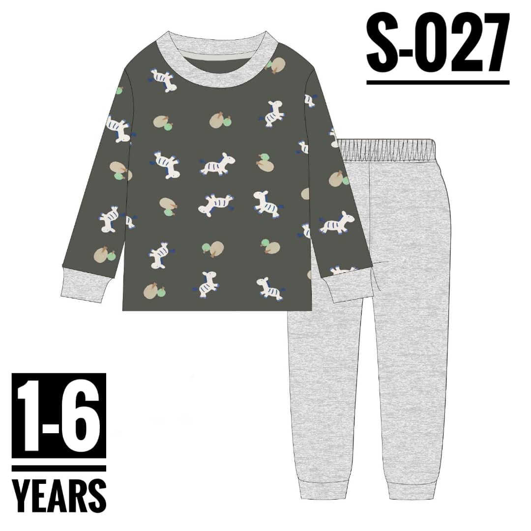 S-027 GREY CHICK AGE 1 PYJAMAS