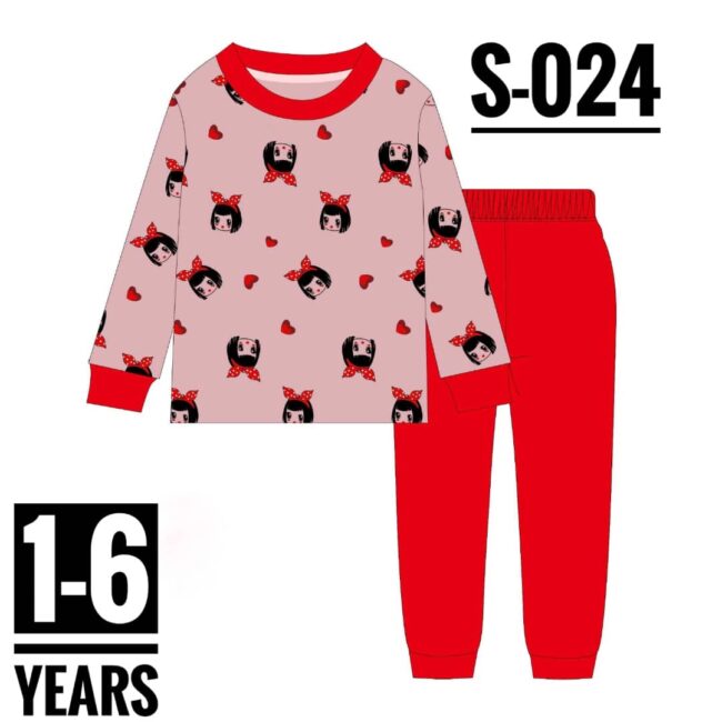 Img 20240326 Wa0026 - S-024 Red Bow Age 1 Pyjamas