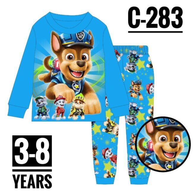 C-283S BLUE PAW PATROL AGE 3-8 PYJAMAS