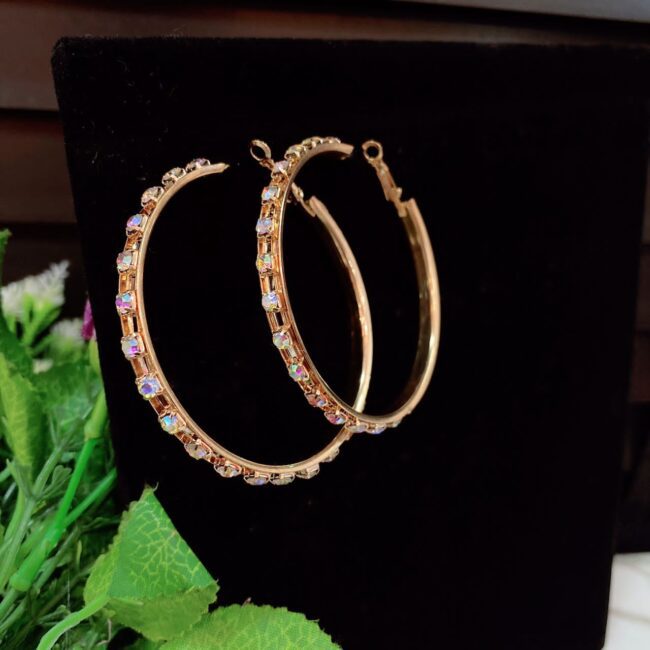 Img 20240418 Wa0008 - Gold Diamond Loop Earring