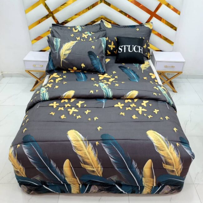 Img 20240419 Wa0112 - Golden Firefly 7/7 Bedsheet With Four Pillow Cases And Duvet Cover (No Fiber Inside)