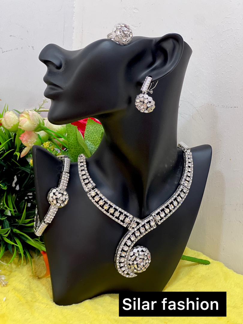 Necklace set (necklace, bracelet, ring, earrings) 004