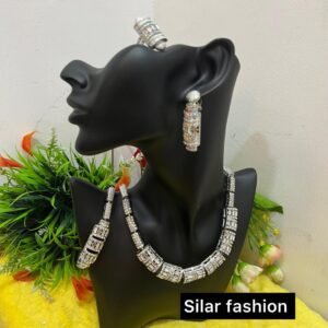 Necklace set (necklace, bracelet, ring, earrings) 002