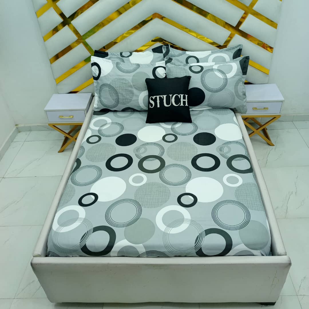 SRL9 ASH BLACK CIRCLEE 7/7 BEDSHEET