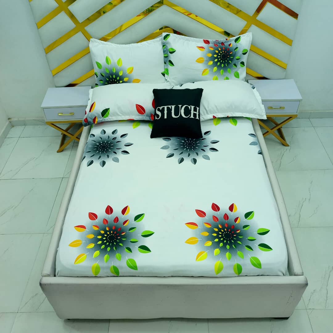 WHITE LITTLE DRIP EXTRALARGE BEDSHEET