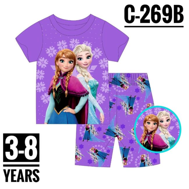 Img 20240704 Wa0040 - C-269B Purple Elsa &Amp; Anna Age 4 Pyjamas