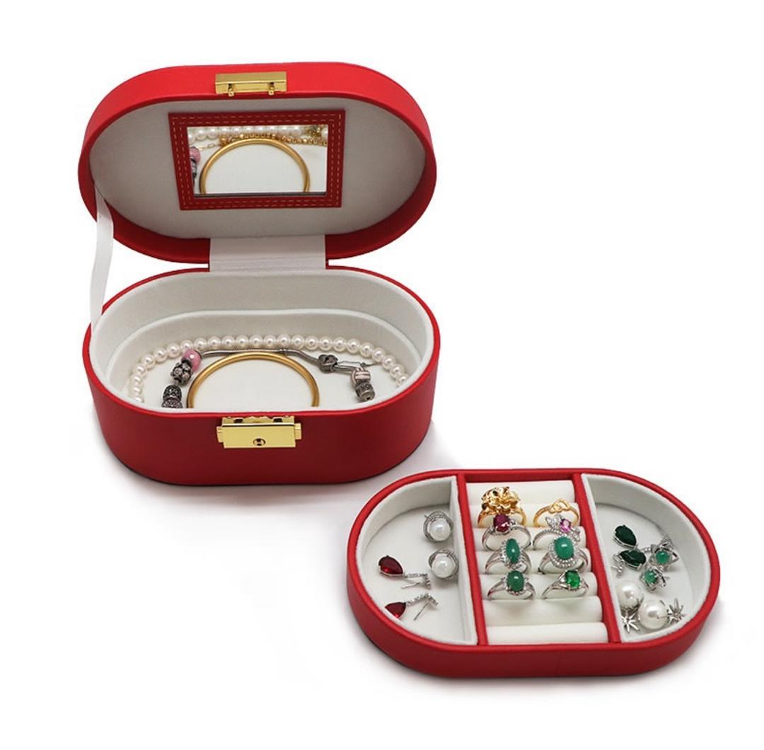 Red box jewelry organizer