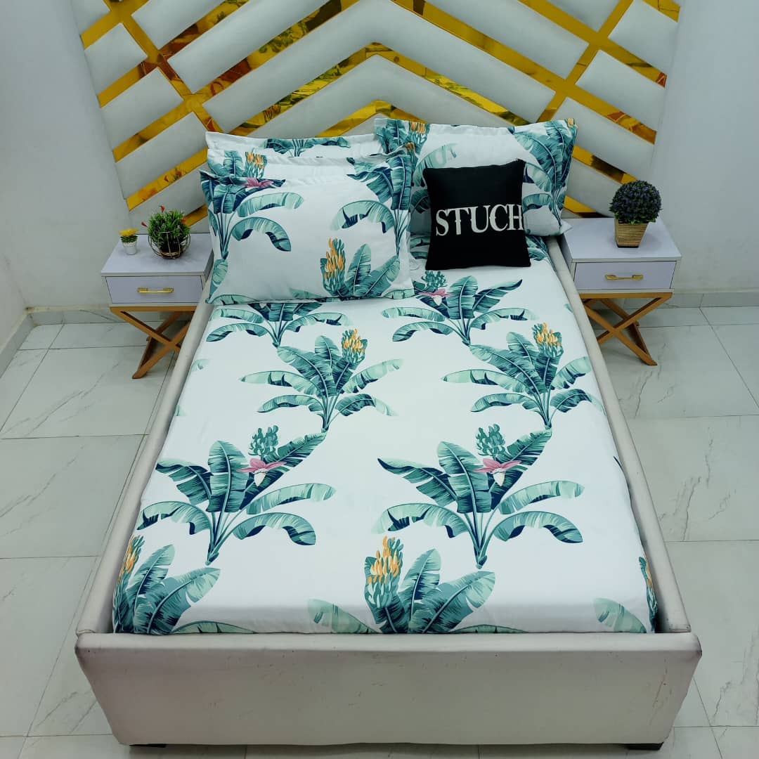 SJL6 GREEN PALM  7/7 BEDSHEET