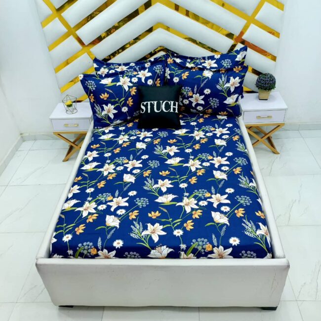 Img 20240829 Wa0010 - Blue Marigold 4/6 Bedsheet