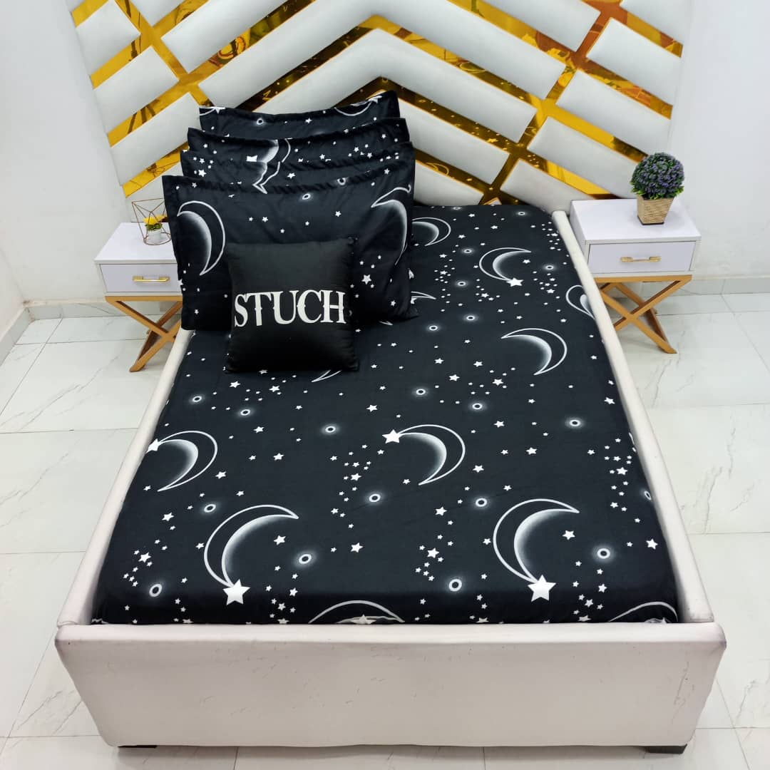 SJL1 BLACK SHINNING STAR 7/7 BEDSHEET