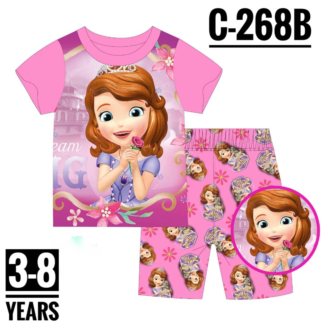 C-268B PINK SOFIA AGE 3 PYJAMAS