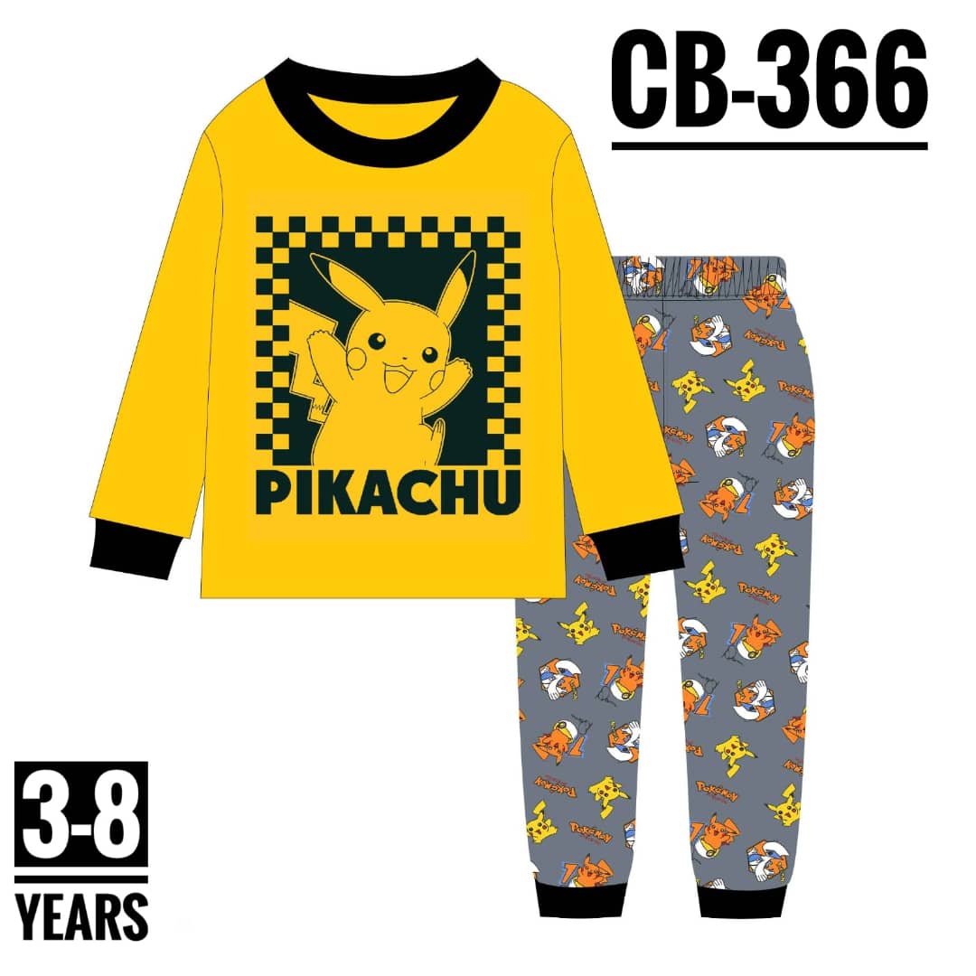 CB-366 PIKACHU AGE 8 PYJAMAS