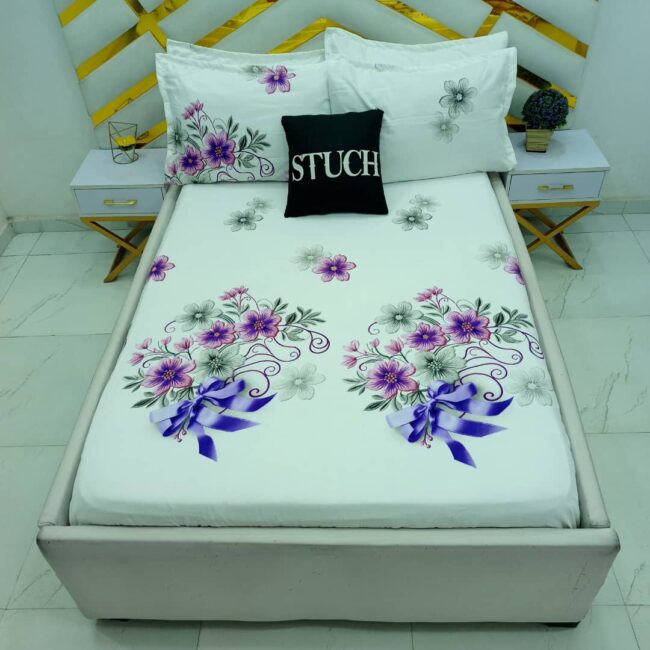 Img 20240918 Wa0021 - Sgl7 White Bell Flower 7/7 Bedsheet