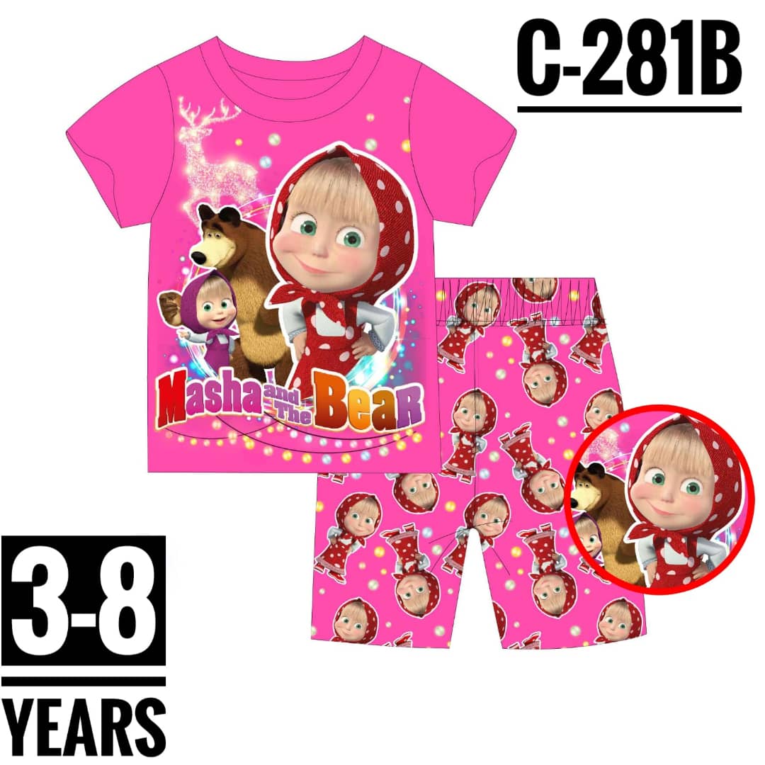 C-281B MASHA AND THE BEAR AGE 3 PYJAMAS