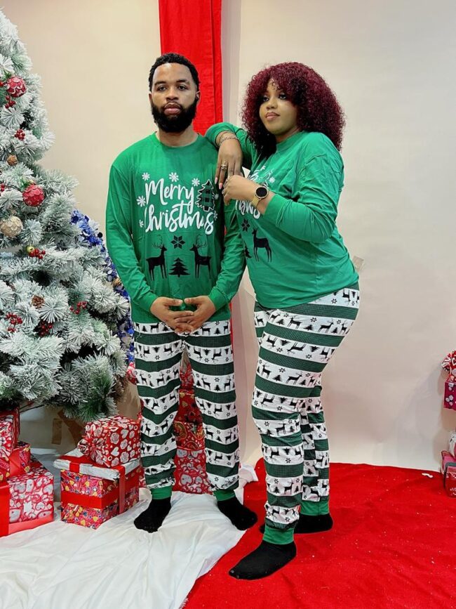 Img 20241007 Wa0028 - Uc-012 Medium Green Merry Christmas Adult Pyjamas (Size 10 - Size 12)