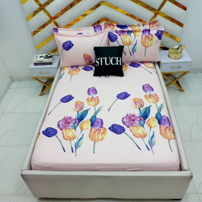 Img 20241017 Wa0010 - Sgl7 Peach Tulip 7/7 Bedsheet