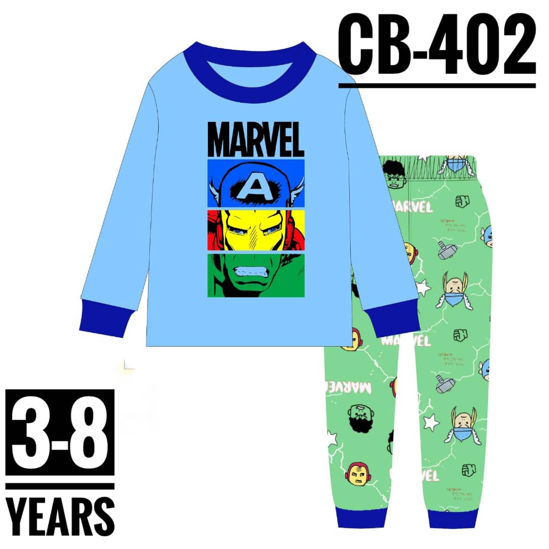 CB-402 COLOR MARVEL AGE 7 PYJAMAS