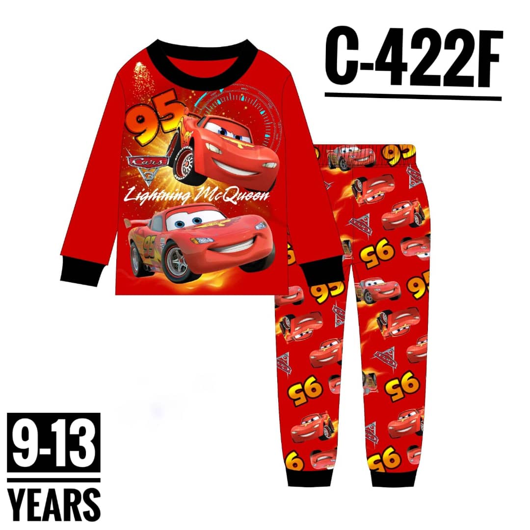 C-422F 95 RACE CAR AGE 10 PYJAMAS