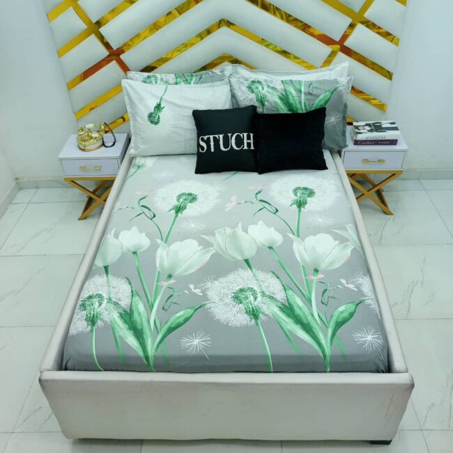 Img 20241109 Wa0014 - 100% Egyptian Cotton Ash Lily 7/7 Bedsheet