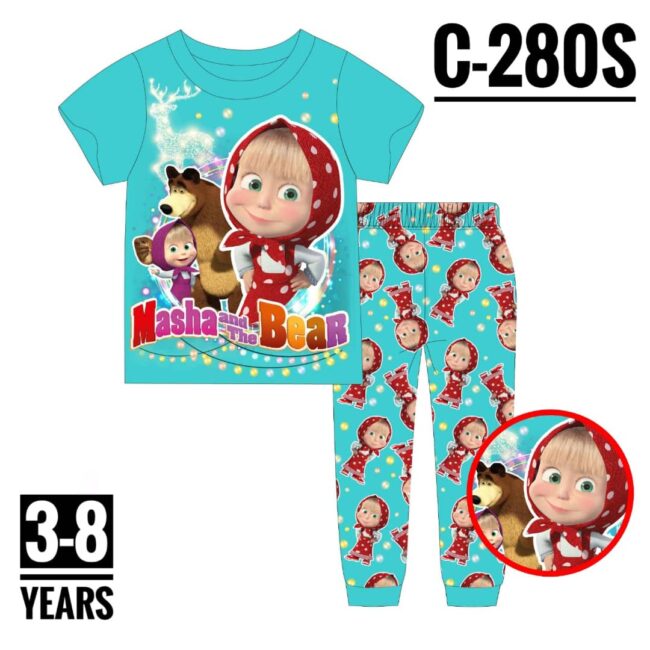 Img 20241121 Wa0011 - C-280S Green Masha And Bear Age 8 Pyjamas