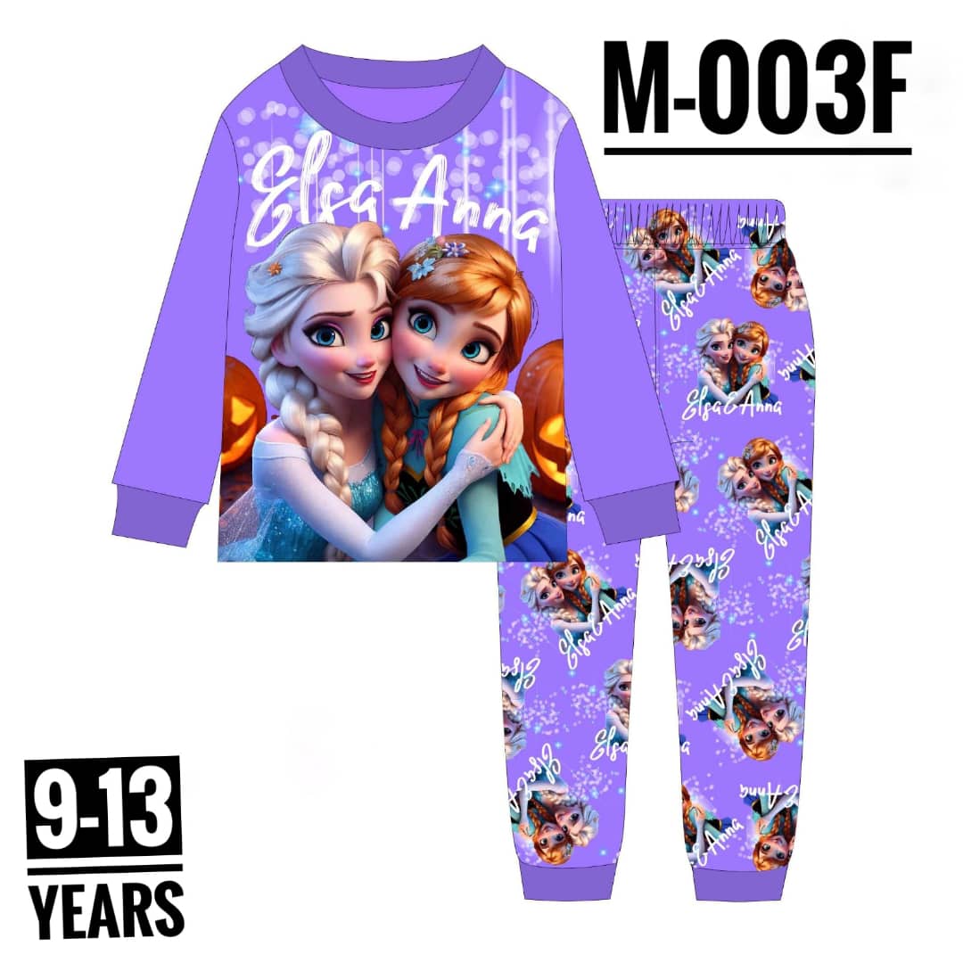 M-003F ELSA AND ANNA AGE 13 PYJAMAS