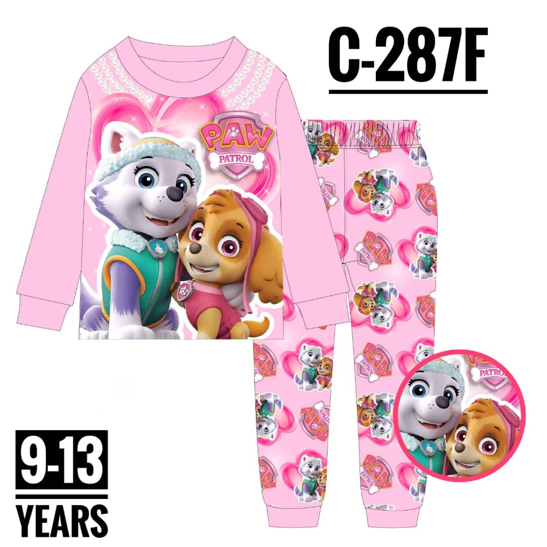 C-287F PINK SKY AGE 10 PYJAMAS