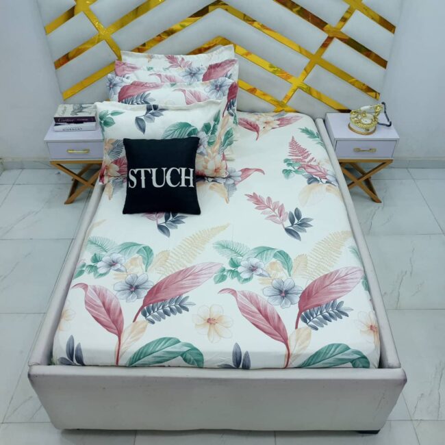 Img 20241218 Wa0016 - Sfl6 Peach Tulip 7/7 Bedsheet