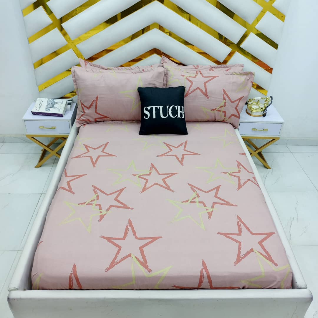 PEACH STAR EXTRALARGE BEDSHEET