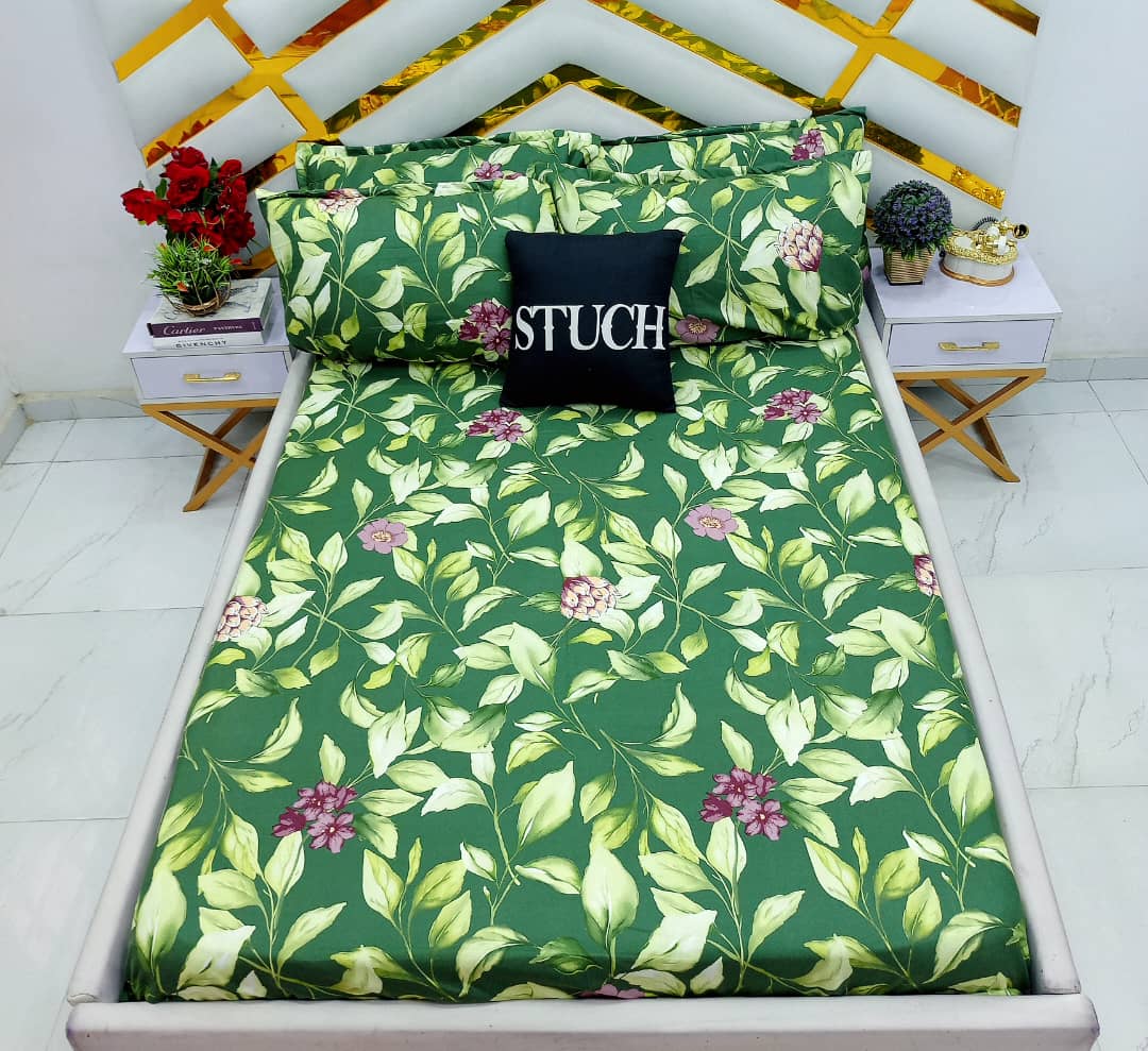 SLL8 GREEN LEAF 7/7 BEDSHEET